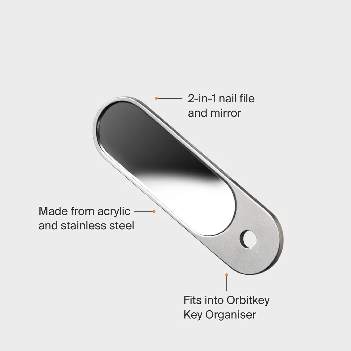 Orbitkey Nail File & Mirror
