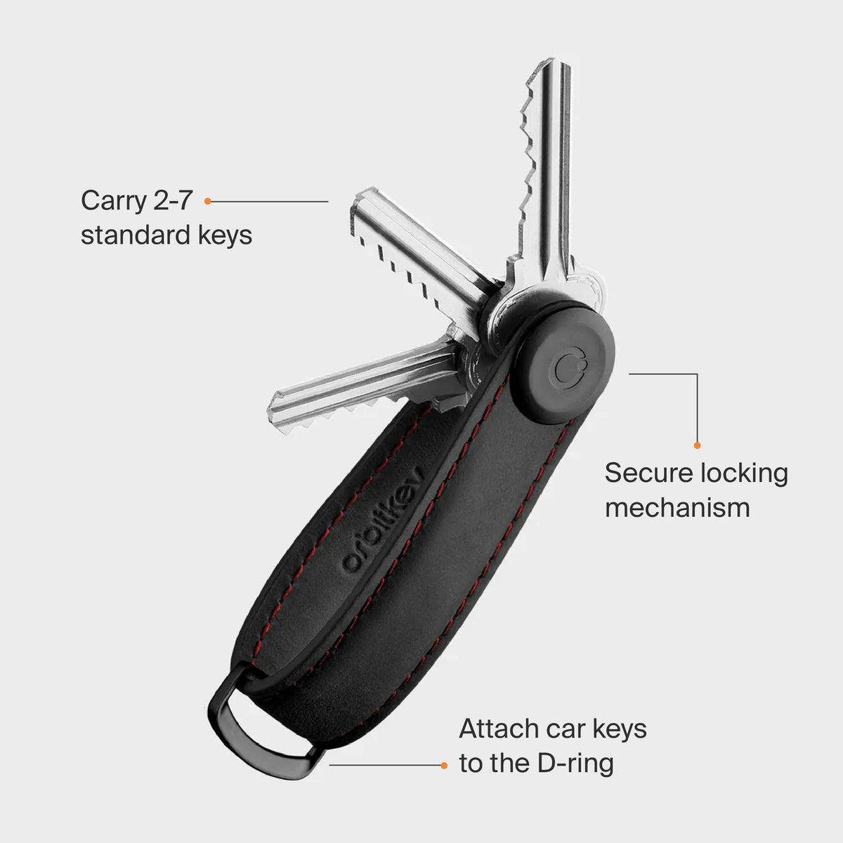 Orbitkey Key Organizer Crazy-Horse