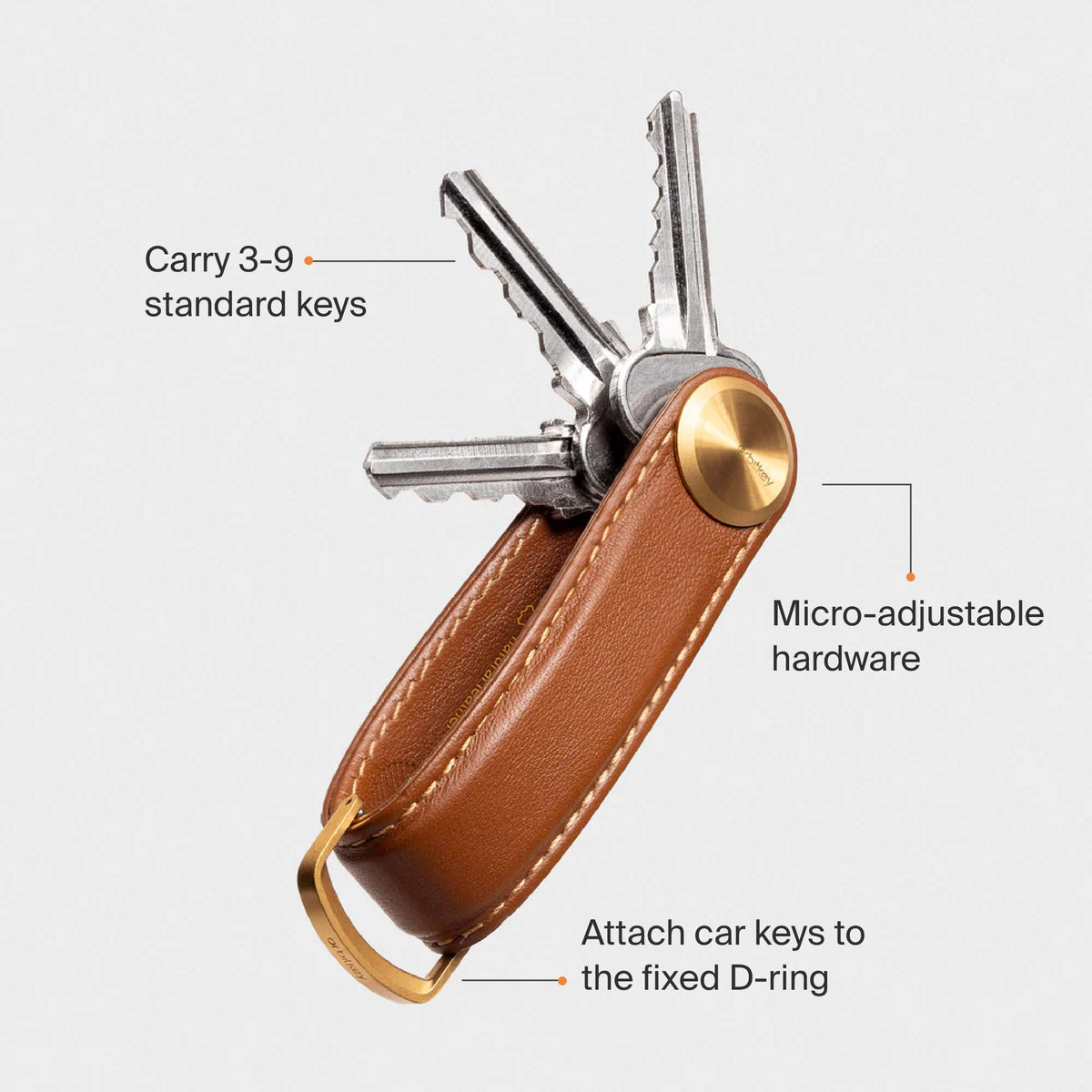 Orbitkey Key Organizer Pro Saffiano Leather