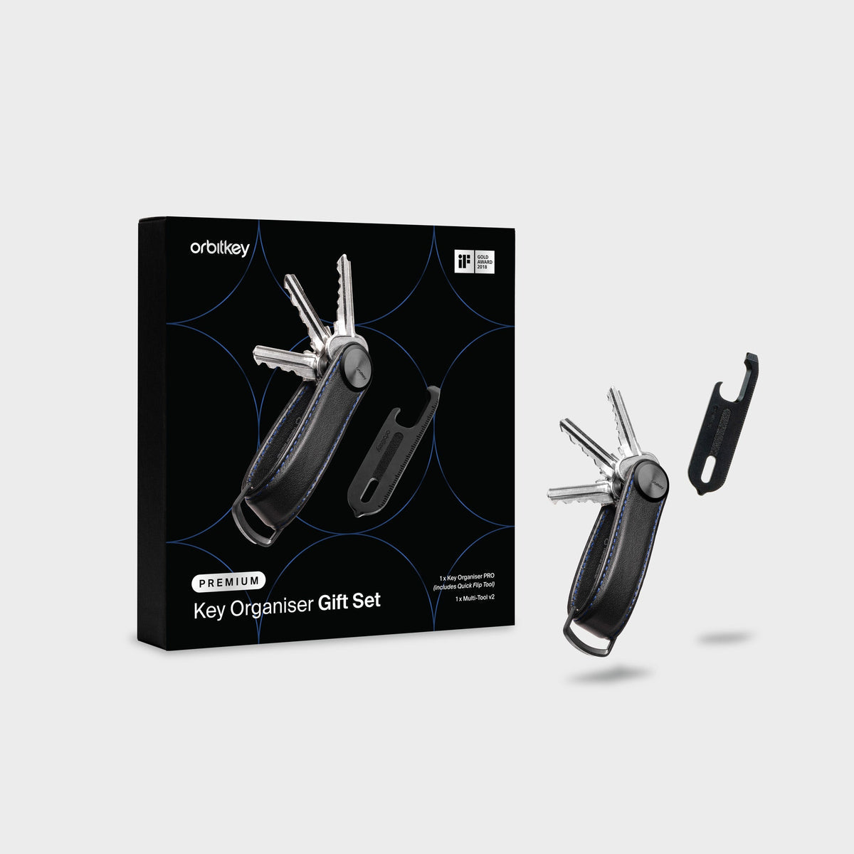 Orbitkey Key Organizer Pro + Multi-Tool v2 Set