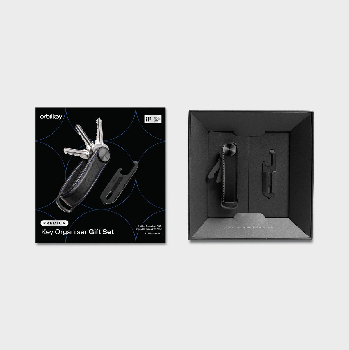 Orbitkey Key Organizer Pro + Multi-Tool v2 Set