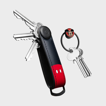 Orbitkey Disney | Orbitkey Mickey Mouse Hybrid Leather Key Organizer + Ring v2 Kit