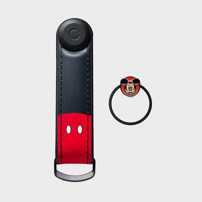 Orbitkey Disney | Orbitkey Mickey Mouse Hybrid Leather Key Organizer + Ring v2 Kit