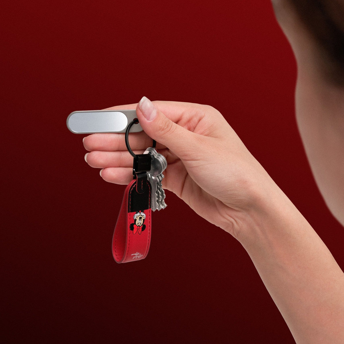 Orbitkey Disney | Orbitkey Minnie Mouse Loop Keychain + Nail File & Mirror Kit