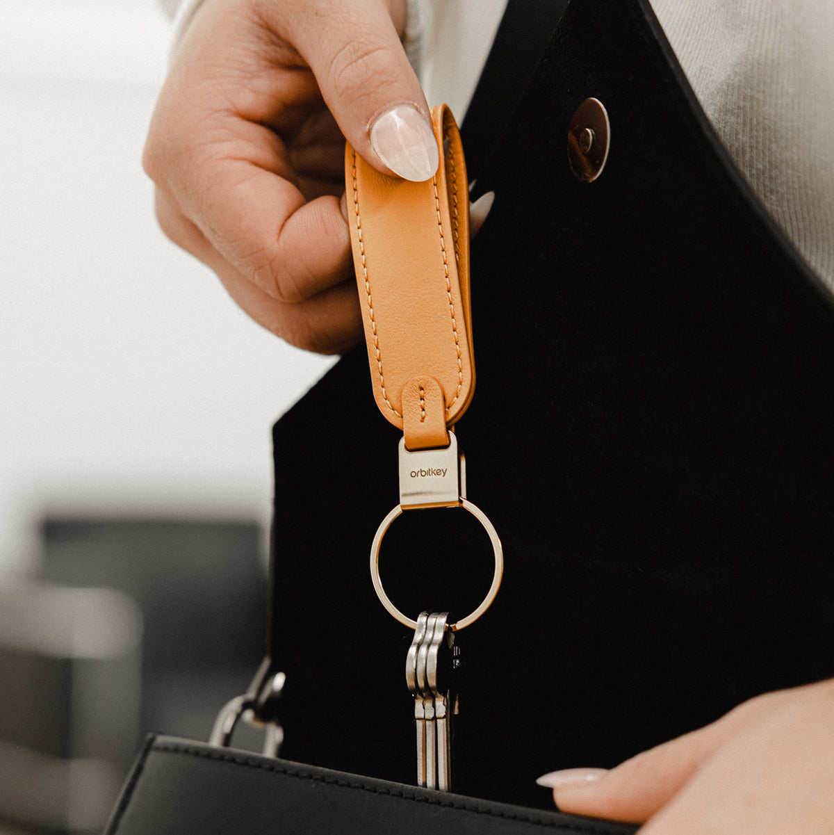 Orbitkey Loop Keychain - Orange